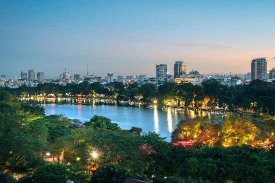 Hoan Kiem Lake View Hanoi Kültér fotó